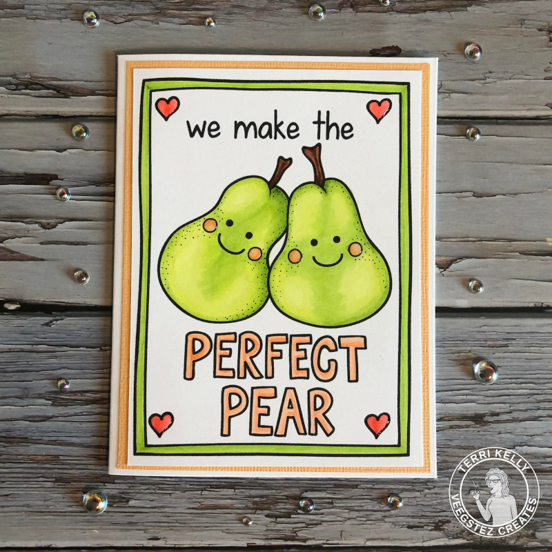 A Perfect Pear Valentines Card by Terri (Veegstez Creates) A Perfect Pear Valentines Card